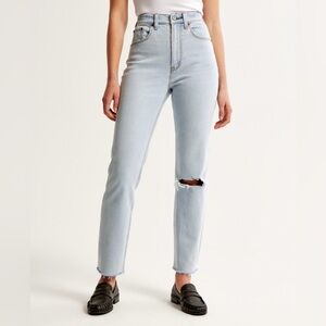 Abercrombie Ankle Straight Ultra High Rise Jeans